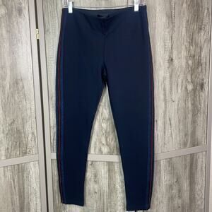 New! Halhuber side stripe stretch pull on pants women's XL